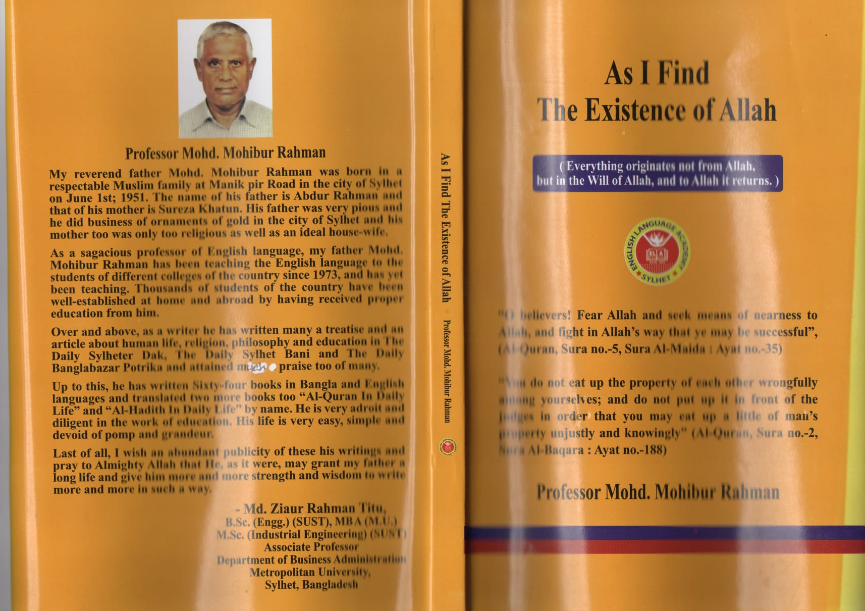 As i find the existence of Allah